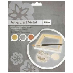 Lehtimetallijaljitelma, 16x16 cm,hopea, 25 ark/