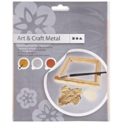 Lehtimetallijaljitelma, 16x16 cm, kulta, 25ark