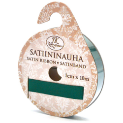 Satiininauha metsanvihrea 1cmx10m