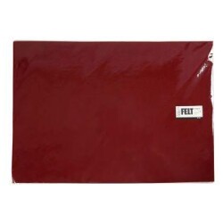 Askarteluhuopa 1 Ark, 42x60 cm, 3 mm, Viininpunainen