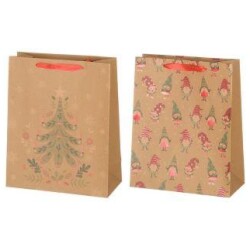 Lahjakassi Kraft 26x32x12 cm lajitelma