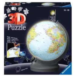 3D Maapallo palapeli valolla 540palaa