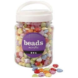 Muovihelmet 1 tb, 700 ml, 15x15 mm, 3 mm, Varilajitelma, 465 g