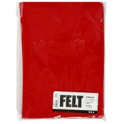 Askarteluhuopa 1 Pkk, 10 Ark, A4, 210x297 mm, 1,5-2 mm, Punainen