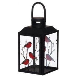 Lyhty punatulkku 23 cm Winteria