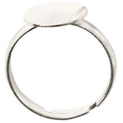 Sormuspohjat, hopeanvariset, 3 kpl/ 1 pkk