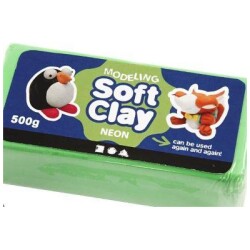 Muovailuvaha 1 Pkk, 500 G, 13x6x4 cm, Neonvihrea