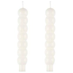 Polar antiikkikynttila kupla 2 kpl valkoinen