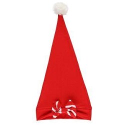 Tonttulakki pitka rusetilla