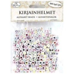 Kirjainhelmet varilajitelma 300kpl