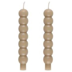 Polar antiikkikynttila kupla 2 kpl beige