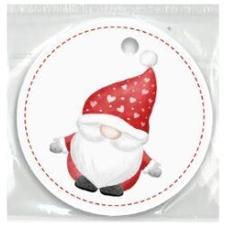 Pakettikortti pyorea Joulupukki 10kpl