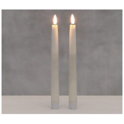 Antiikkikynttila 3D liekki LED 2 kpl