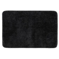 Kylpyhuonematto Solid musta 40x60 cm