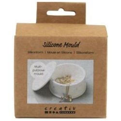 Silikonimuotti 1 Pkk, 1 Kpl, Kannellinen Purkki, Kork. 4,5 cm, Halk. 7,5 cm