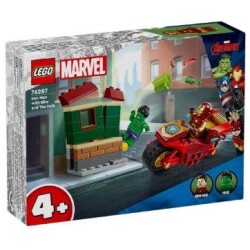 LEGO Marvel Iron Man, moottoripyora ja Hulk rakennus‑ ja leikkisetti 76287