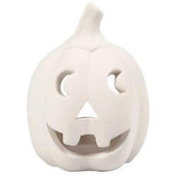 Tuikkulyhty Kork. 9,5 cm, Halk. 6,5 cm, Valkoinen Tuikkulyhty terracottaa