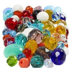 Lasihelmet 1 Pkk, 400 G, 3-15 mm, 0,5-1,5 mm, Varilajitelma