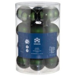 Joulupallo Winteria 6 cm vihrea