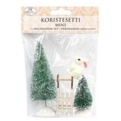 Koristesetti mini metsa 4kpl