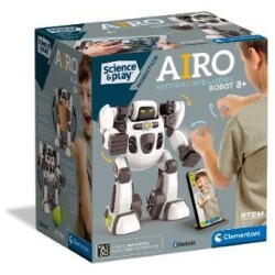 Clementoni AIRO the AI Robot Innovatiivinen AI-robotti AiRo toistaa ja tunnistaa liikkeita ja sille voi opettaa rajattomasti
