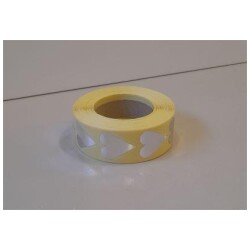 Sydan pakettitarrat hopea 1000kpl/rll. 19x24mm