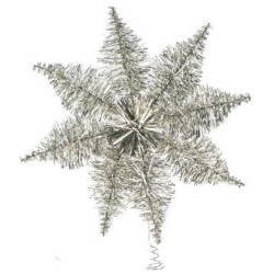 Joulukuusen tahti hopea 22 cm