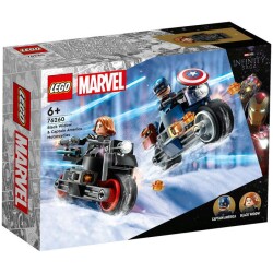 LEGO Marvel Black Widow ja Captain America moottoripyorineen 76260