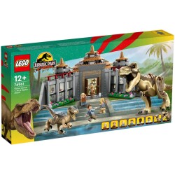 LEGO Jurassic Vierailijakeskus: T-rexin ja Raptorin hyokkays 76961