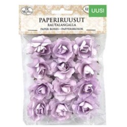 Paperiruusut lila 12kpl