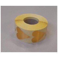 Sydan tarrarulla kulta, 40x48mm 1000kpl/rulla