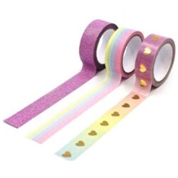 Washiteippi 1,5cm x 5m Sateenkaari 3rll