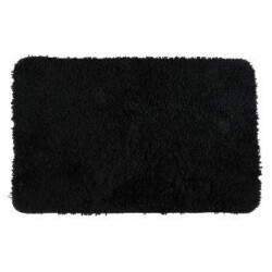 Kylpyhuonematto 50 x 80 cm musta