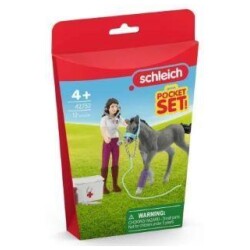 Schleich Pocket Set Mrs. Kramer ja varsa 42752