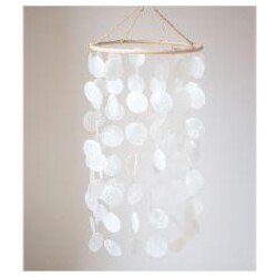 Tuulikello simpukankuori valkoinen