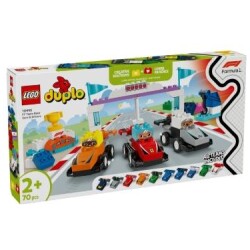 LEGO Duplo F1®-tiimiin kilpa-autot ja kuljettajat -kilpa-autosetti 10445
