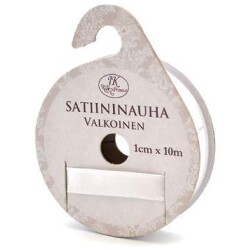 Satiininauha valk.1cmx10m