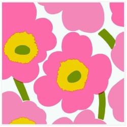 Marimekko lautasliina Unikko light pink