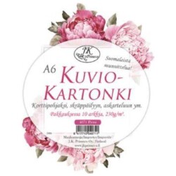 Kuviokartonki A6 Pioni 10kpl