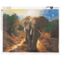 Timanttimaalaus 40x50cm Elefantti