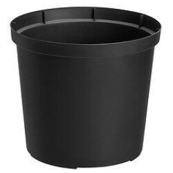 Orthex Cultivate istutusruukku 24cm uusiomuovi musta