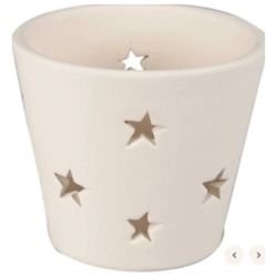 Tuikkulasi askarteluun kork.6,5cm halk.7cm valkoinen