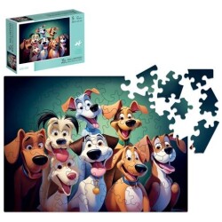 Buddy Dogs Wooden Puzzle Rectangle S