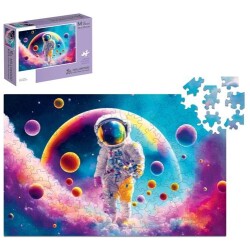Spaceman Wooden Puzzle Rectangle M