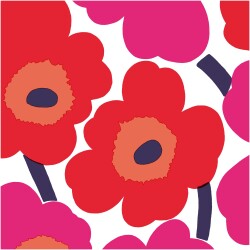 Marimekko lautasliina 33cm Unikko Punainen