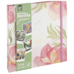 Mixed media luonnoskirja 19x19cm 30arkkia 300GSM