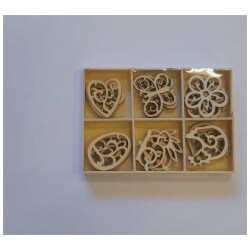 Puiset koristekuviot 24 kpl