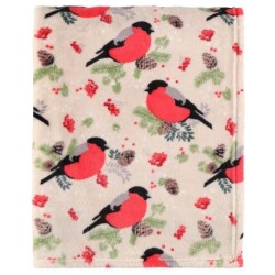 Winteria torkkupeitto punatulkku 127x152cm