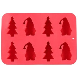 Winteria leivontamuotti silikoni tonttu ja kuusi