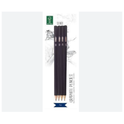 Lyijykynat HB,2B,4B,6B, 4kpl/pkt